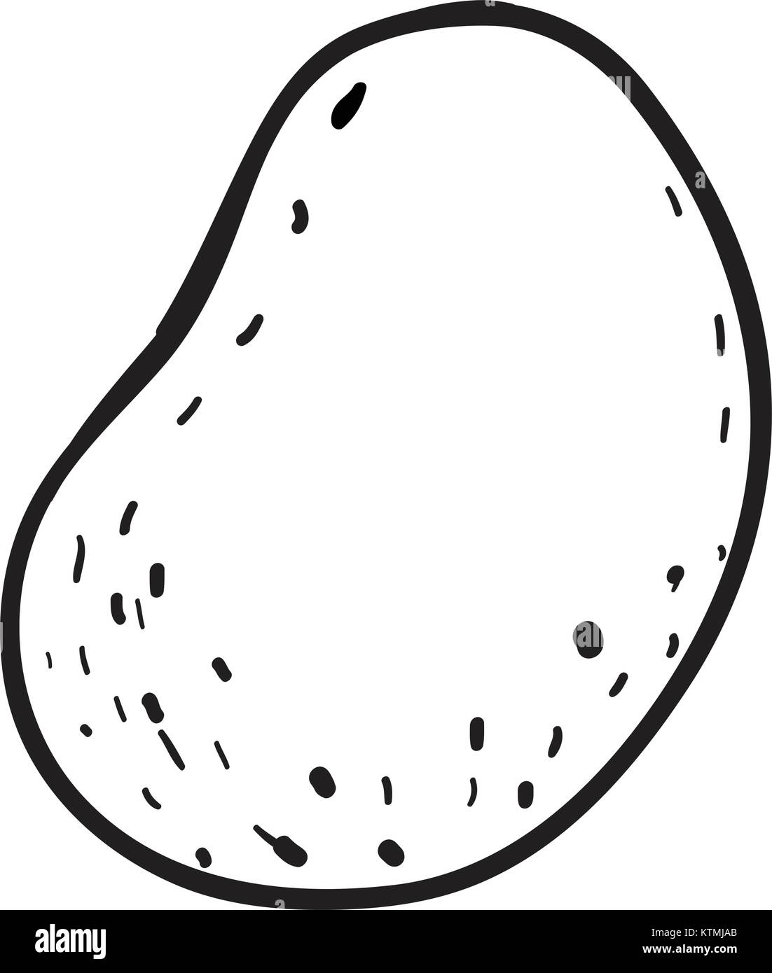 illustration of a sketch of round shape on a white background Stock