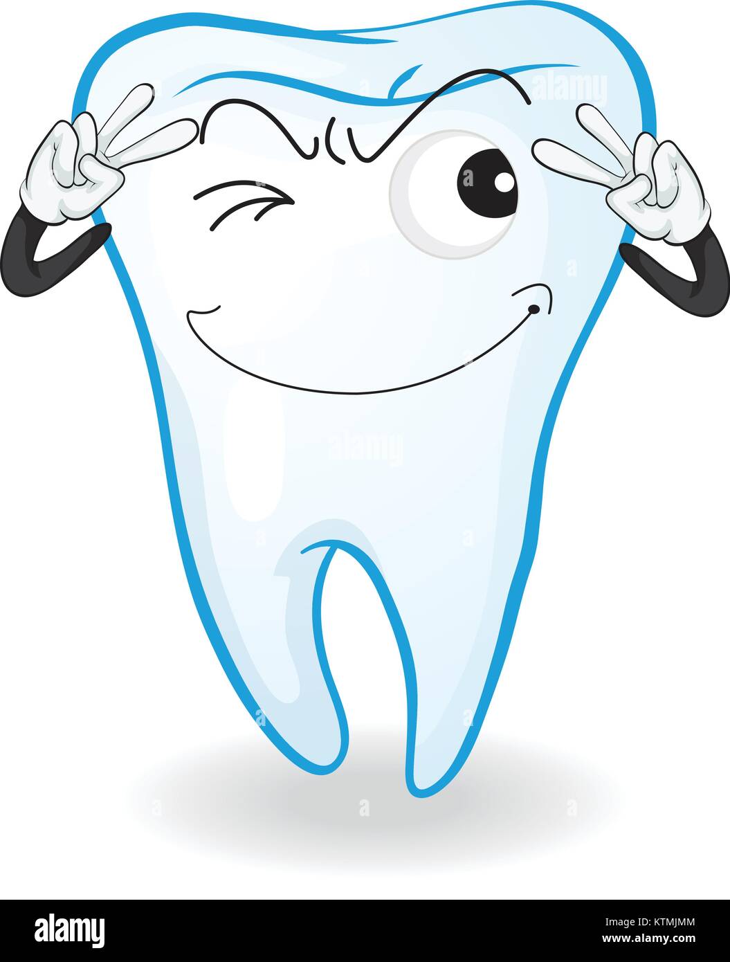 illustration of a tooth on a white background Stock Vector Image & Art ...