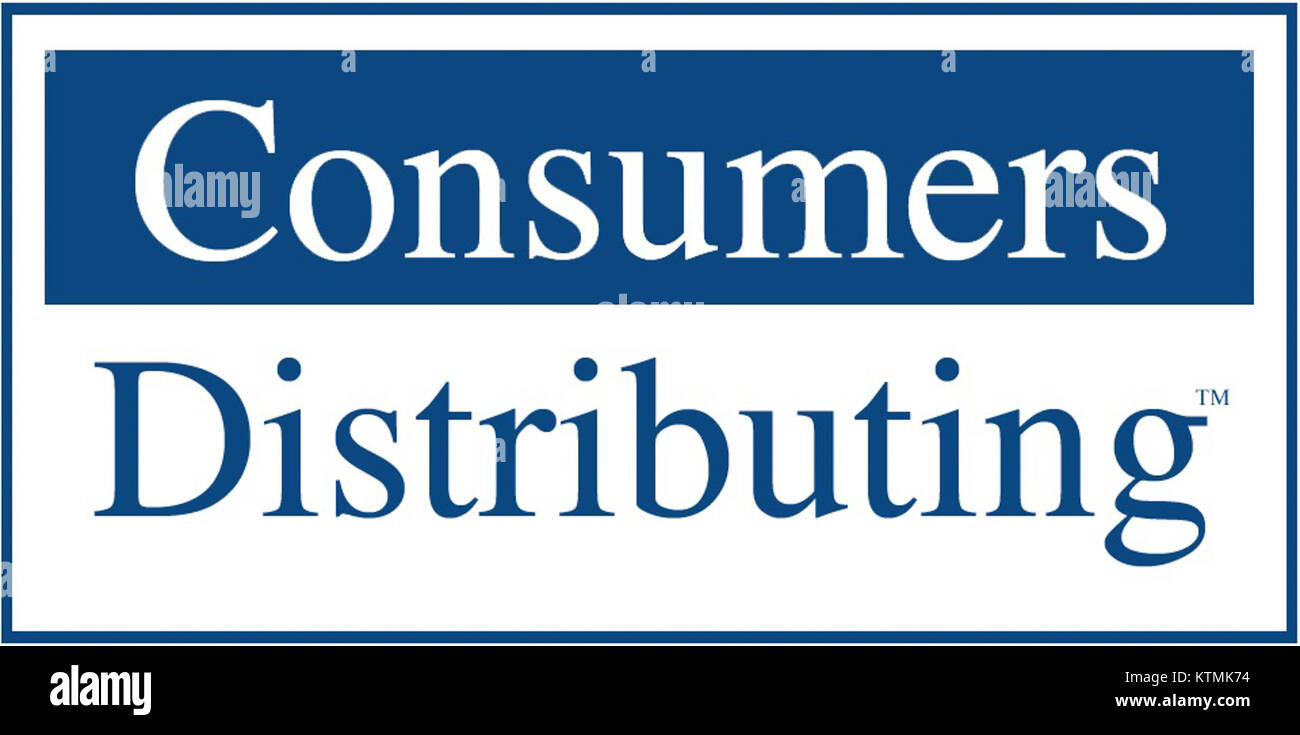 The Consumers Distributing logo represents the Canadian retail company