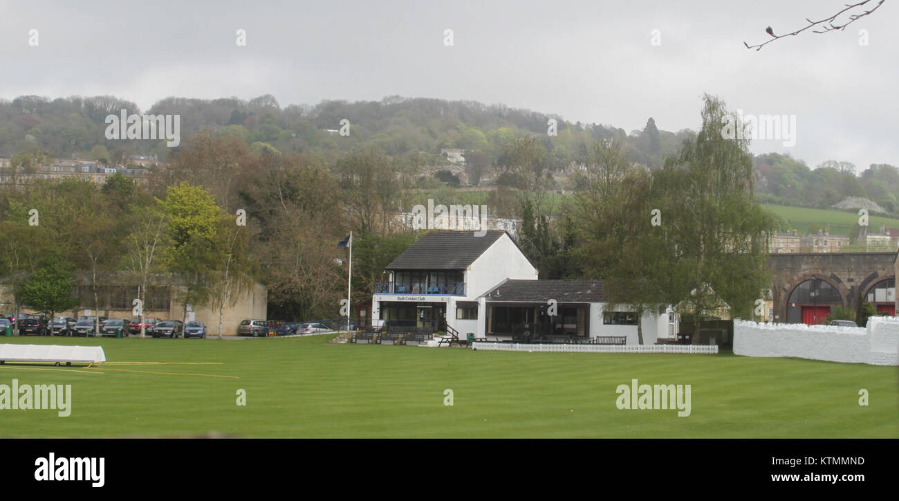 Bath Cricket Club pavilion Stock Photo Alamy