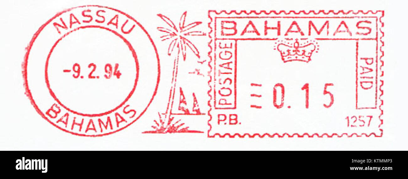 Bahamas stamp type 3B Stock Photo Alamy