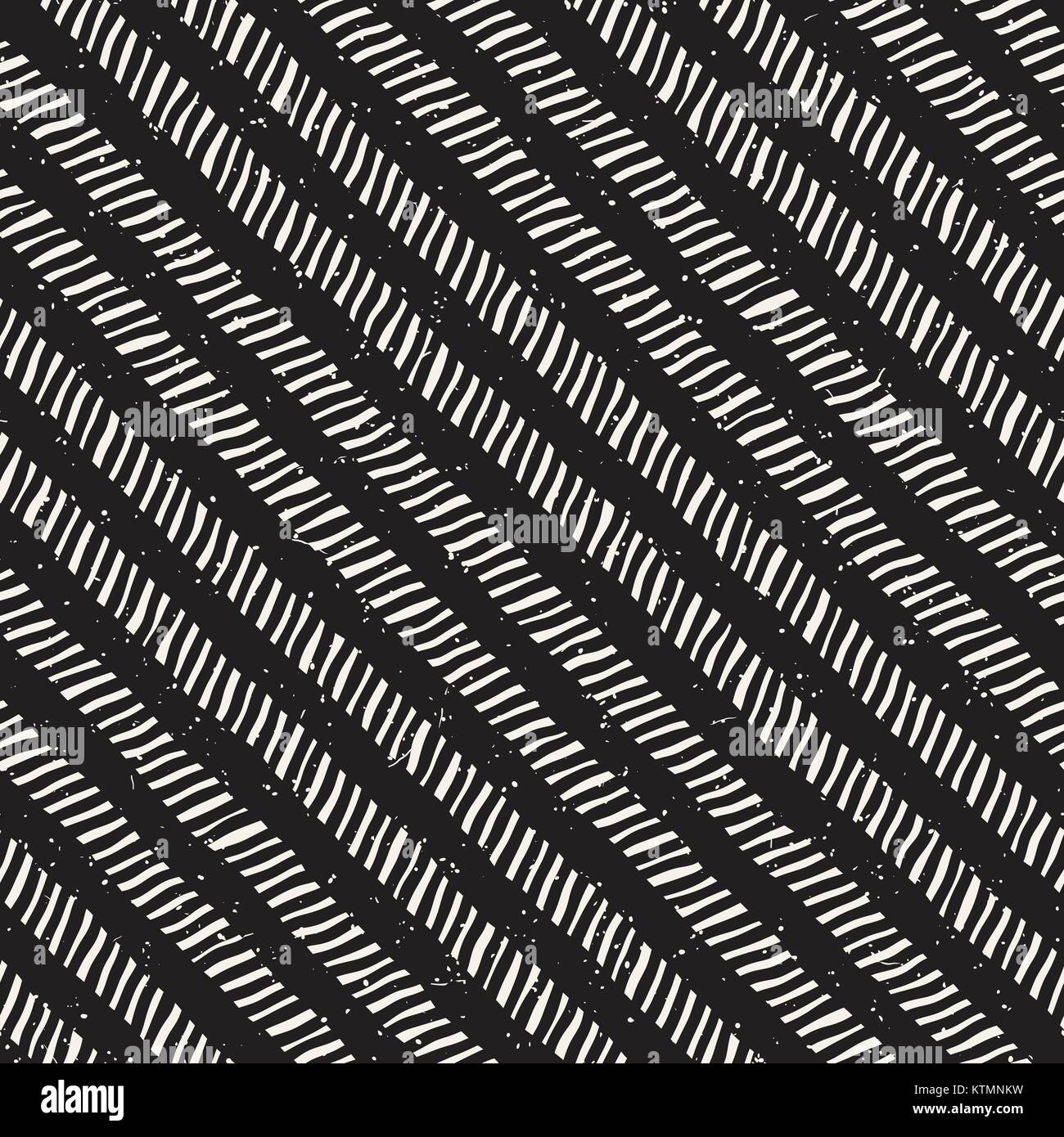 Seamless pattern with hand drawn brush strokes. Ink doodle grunge ...