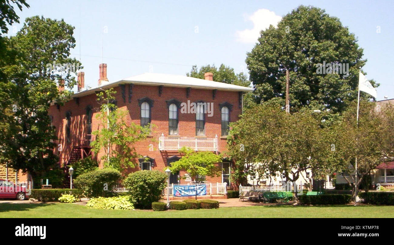 Bellville Ohio Village Hall Stock Photo Alamy
