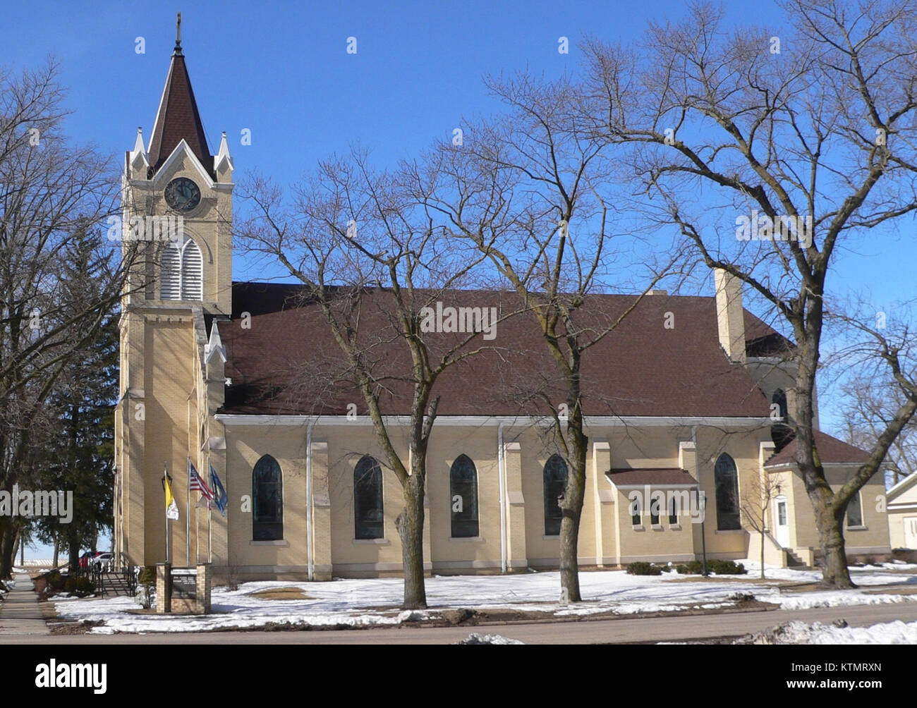 Assumption Church (Dwight, Nebraska) from E 1 Stock Photo Alamy