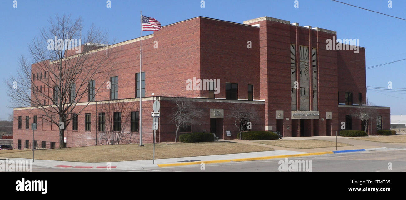 Beatrice, Nebraska Municipal Auditorium from SE 2 Stock Photo Alamy