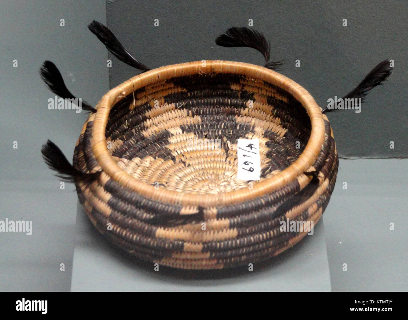 Basket, Pomo Pacific Grove Museum of Natural History DSC06601 Stock