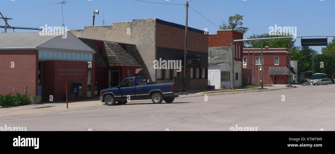 Beaver Crossing, Nebraska downtown 3 Stock Photo Alamy