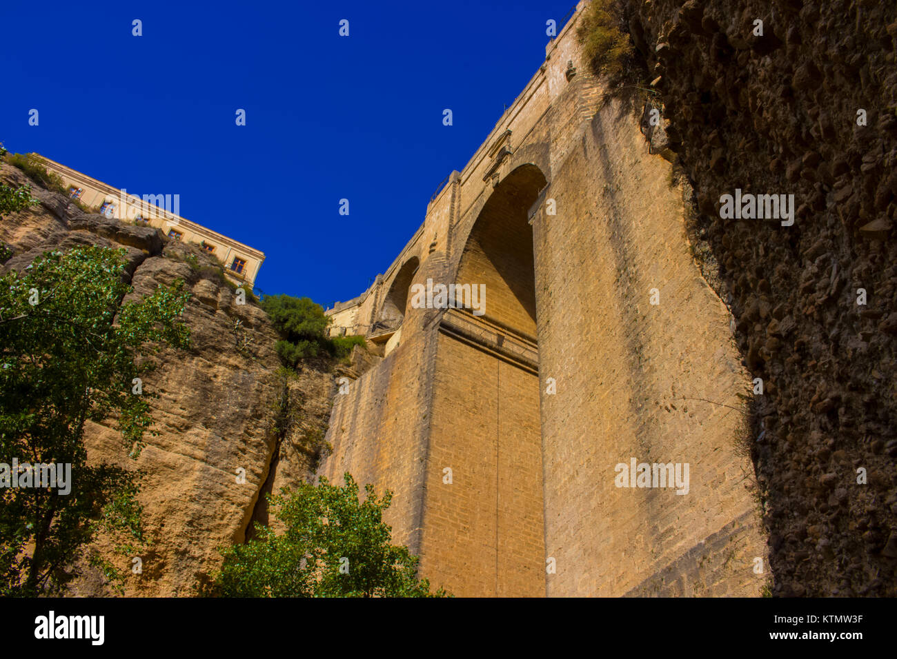 New bridge. View of the New Bridge in the city of Ronda, province of ...