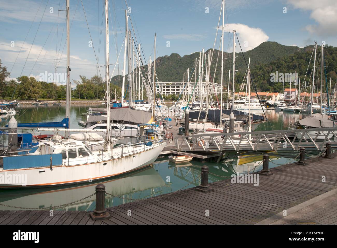Perdana Quay Is A Modern Swank Complex Located In Telaga Harbour Park Of Pantai Kok Area Langkawi Island In Malaysia Stock Photo Alamy