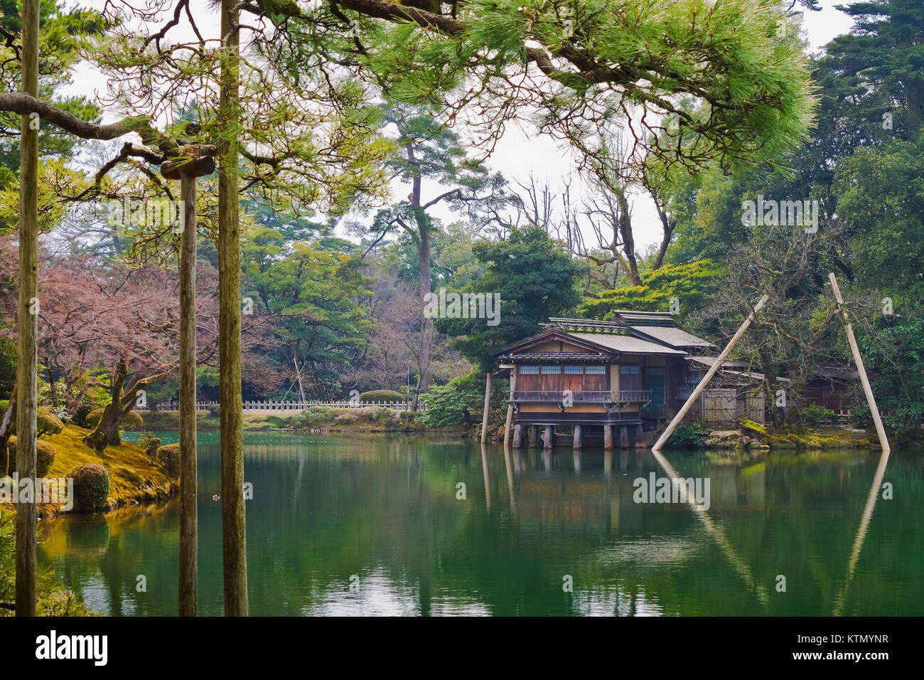 Uchihashi-tei Tea House at Kenrokuen Garden in Kanazawa Stock Photo - Alamy