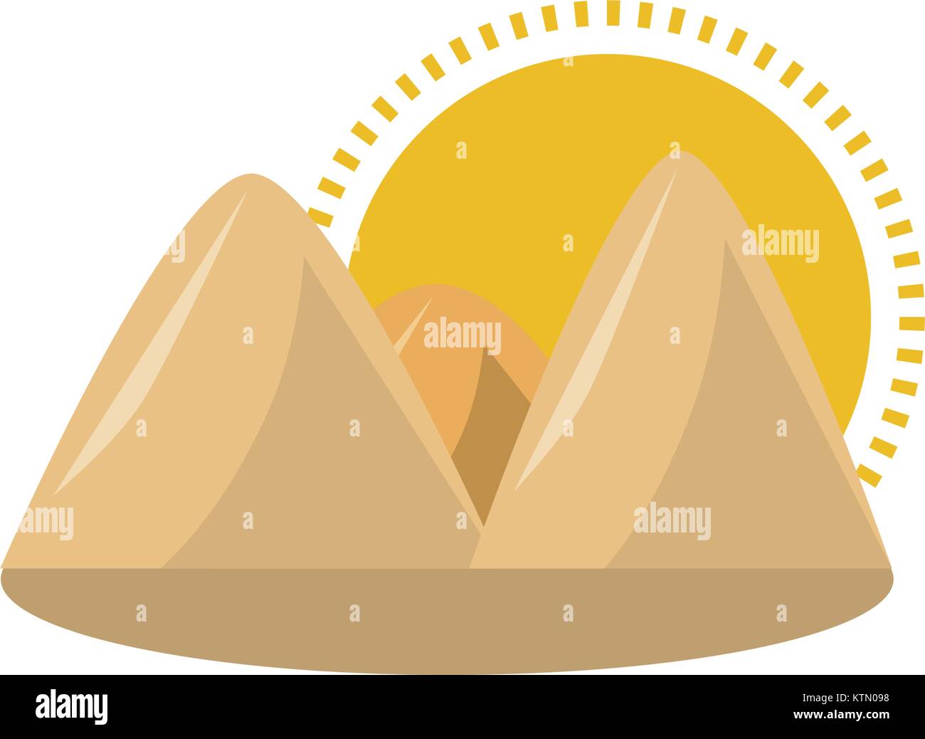 mountains and sun icon Stock Vector Image & Art - Alamy