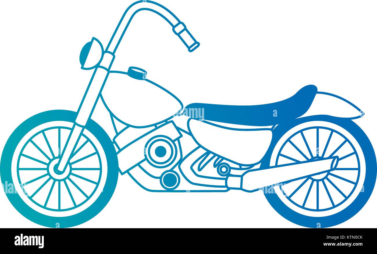 classic motorcycle vehicle icon vector illustration design Stock Vector
