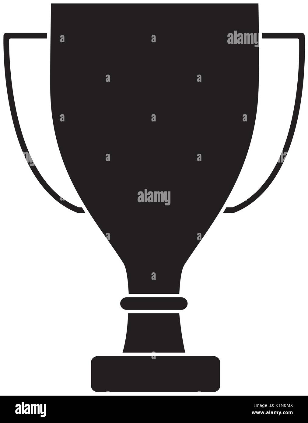 trophy award cup pedestal icon vector illustration Stock Vector Image ...