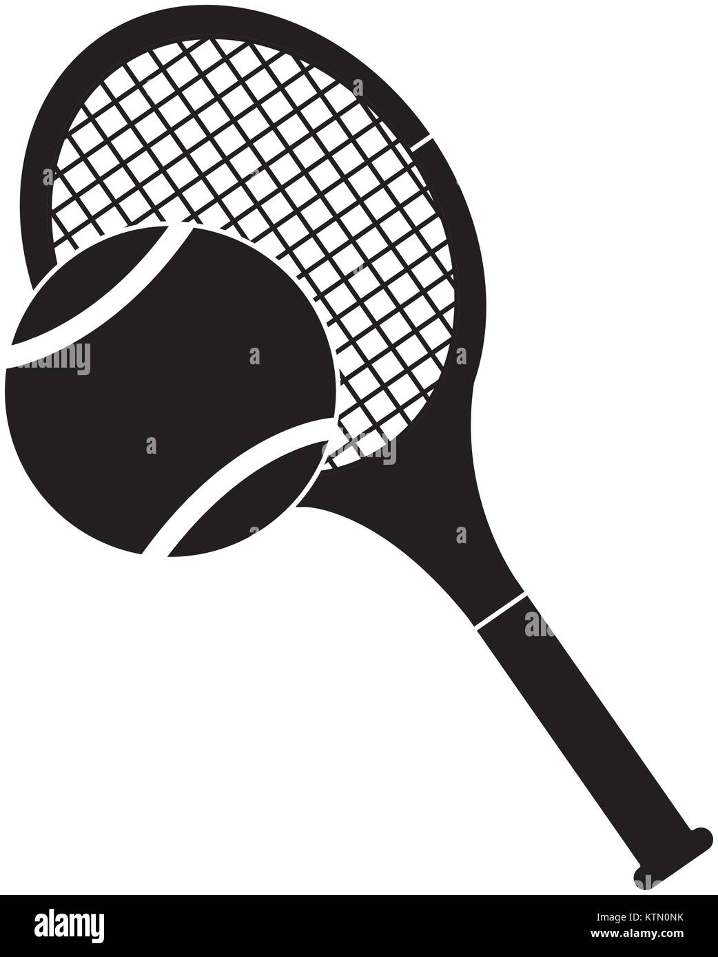 tennis racket and ball equipment sport vector illustration Stock Vector ...