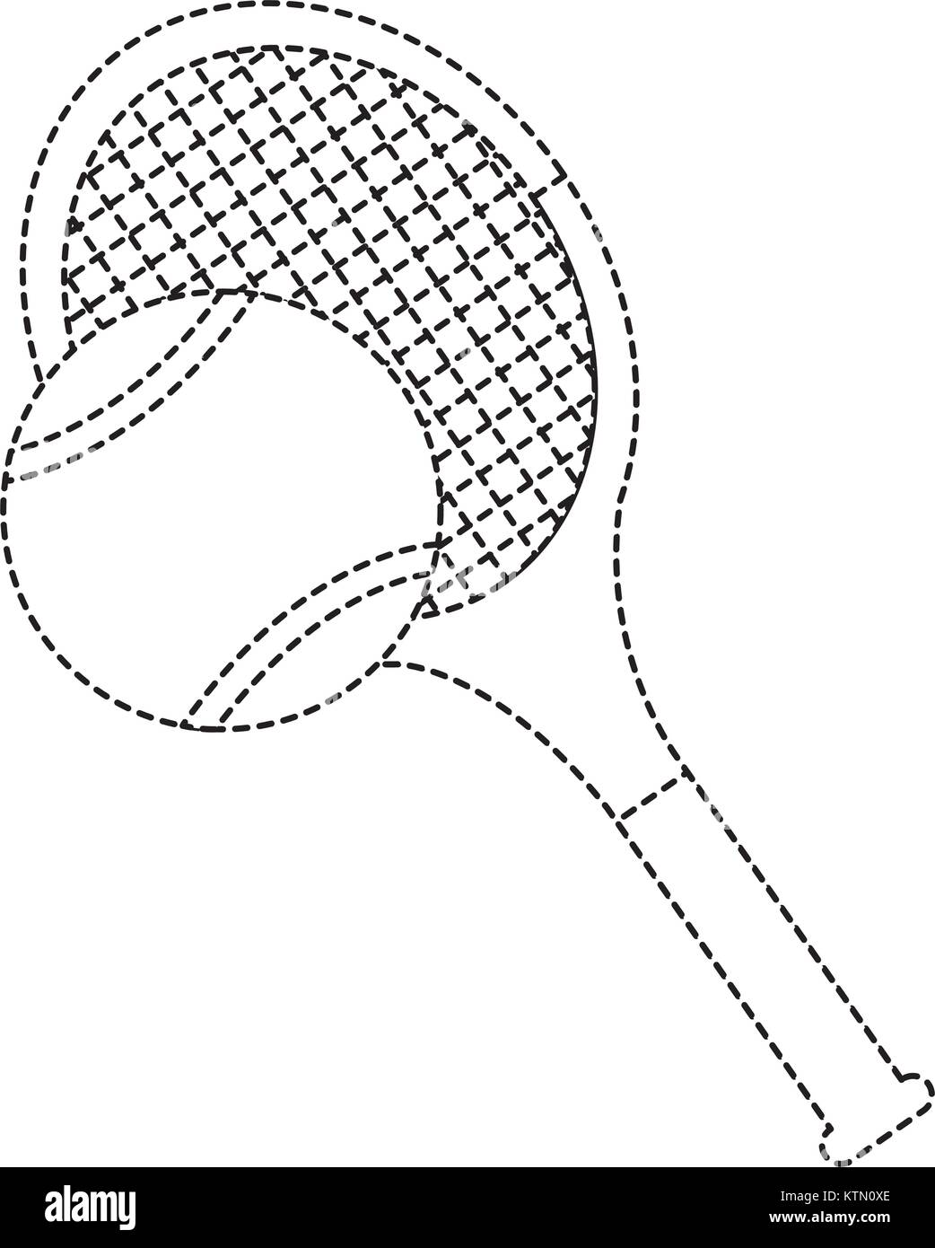 tennis racket and ball equipment sport vector illustration Stock Vector ...