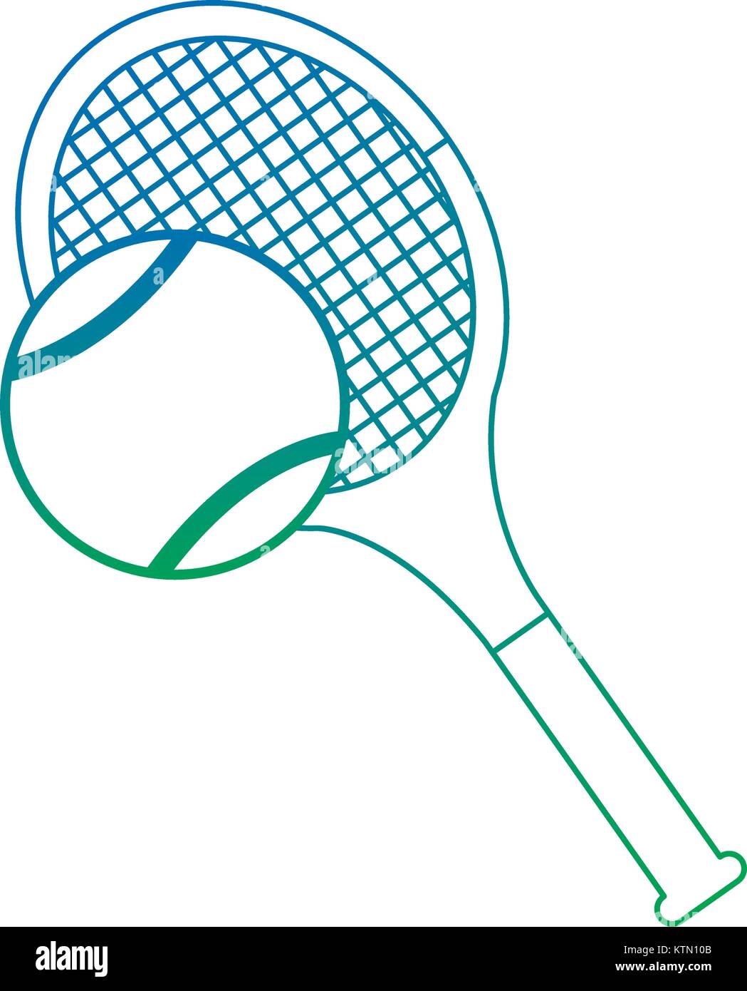tennis racket and ball equipment sport vector illustration Stock Vector ...