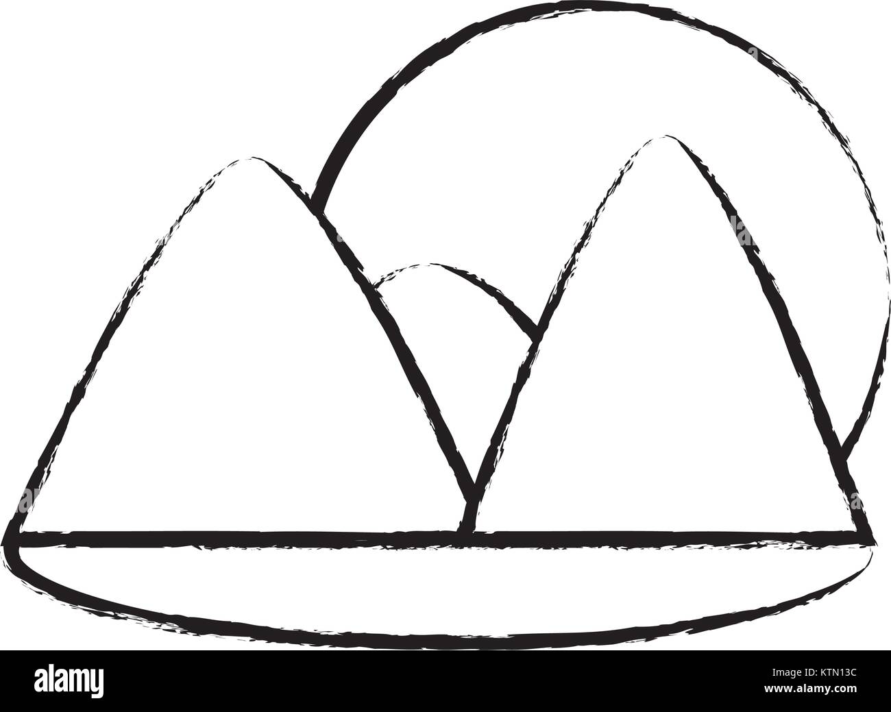 mountains and sun icon Stock Vector Image & Art - Alamy