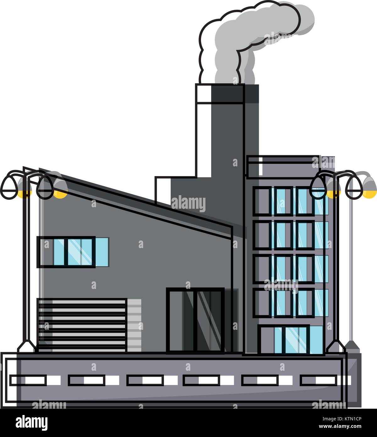 industrial building icon Stock Vector Image & Art - Alamy