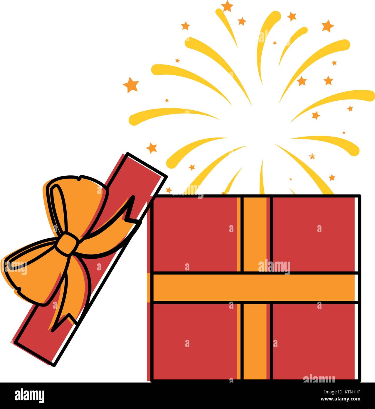 Gift box explosive surprise vector hi-res stock photography and images ...