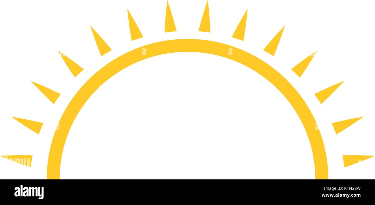 summer sunset scene icon vector illustration design Stock Vector Image ...