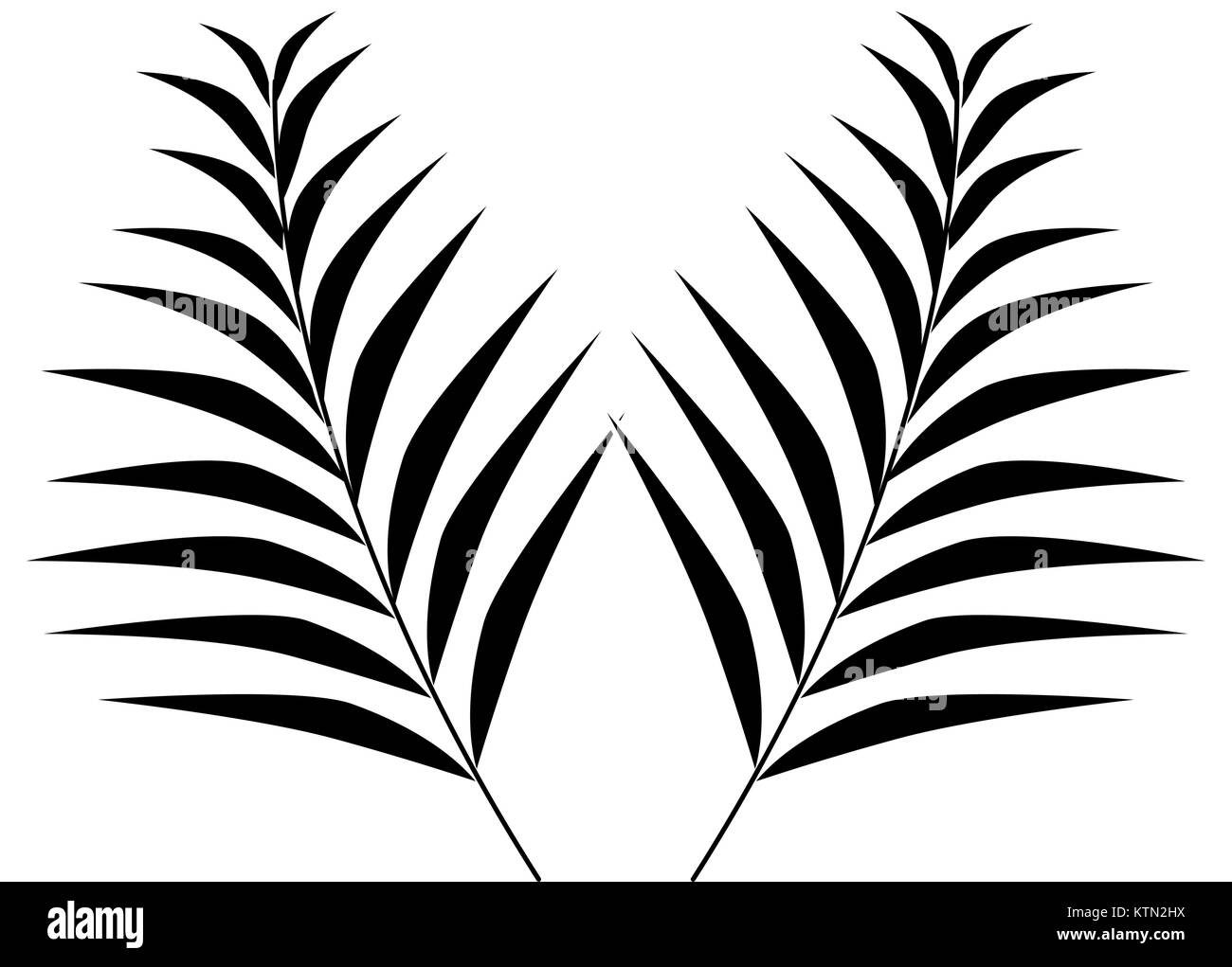 tropical palm leaf icon vector illustration design Stock Vector Image ...