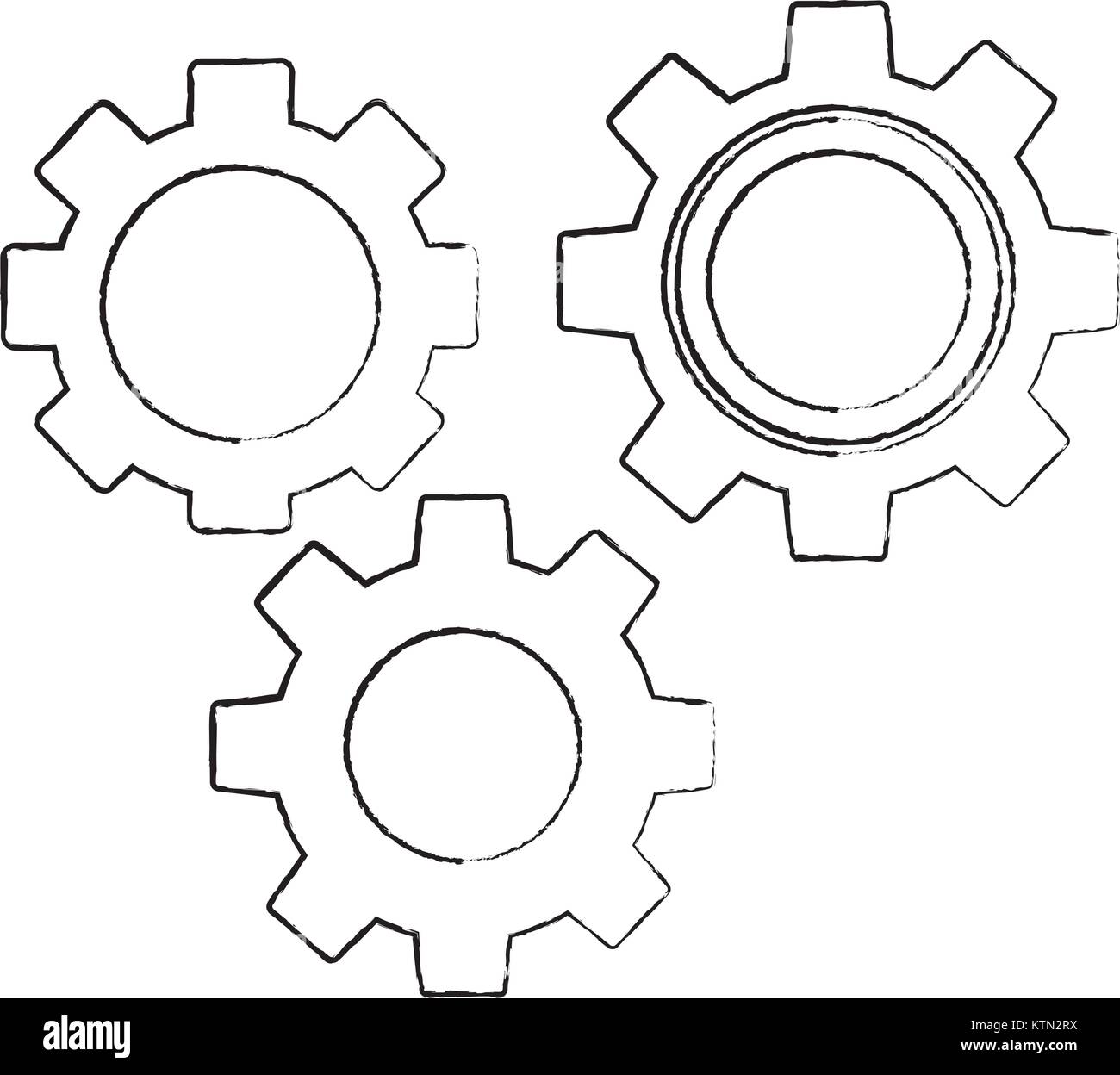 business gear cooperation team work concept vector illustration Stock ...
