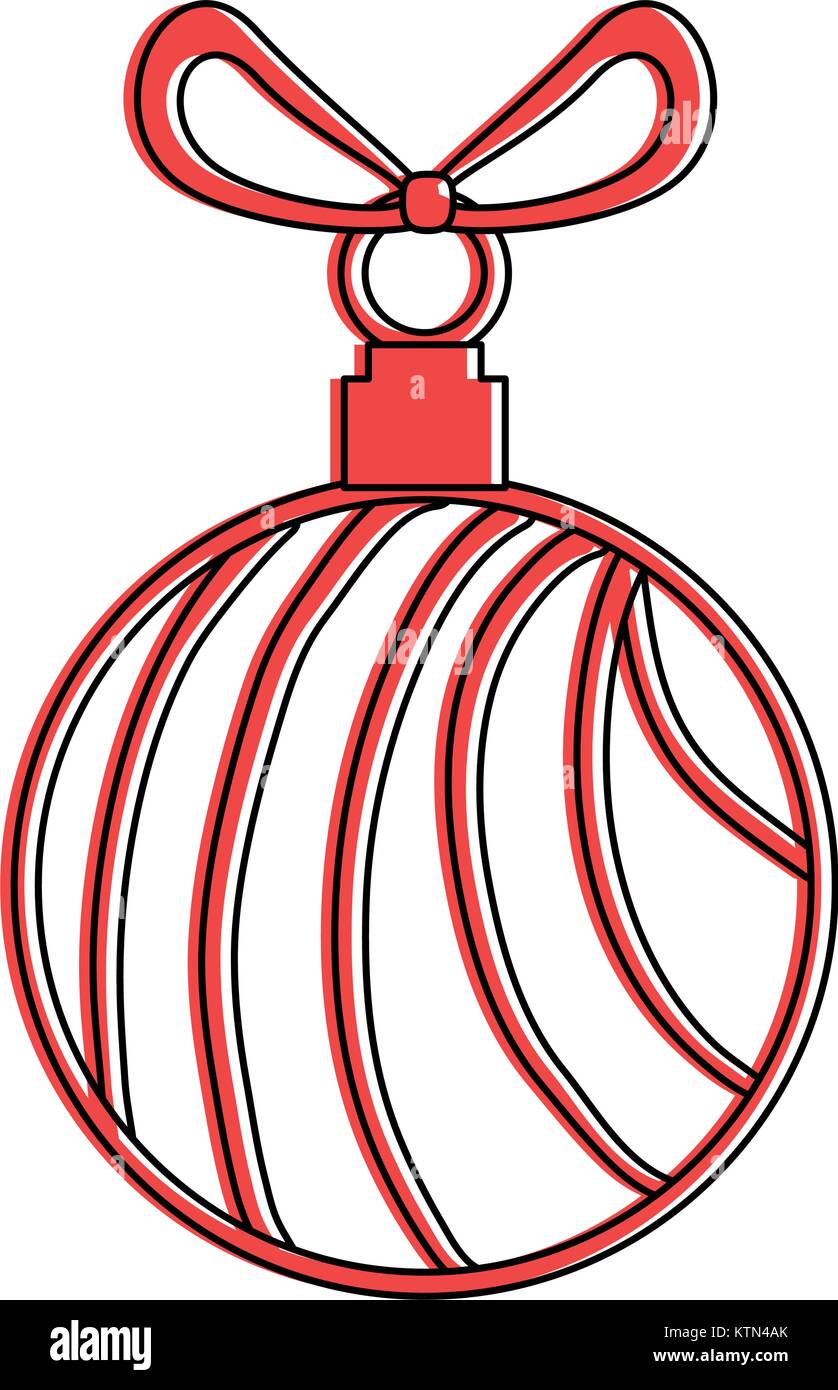 christmas ball hanging icon vector illustration design Stock Vector ...