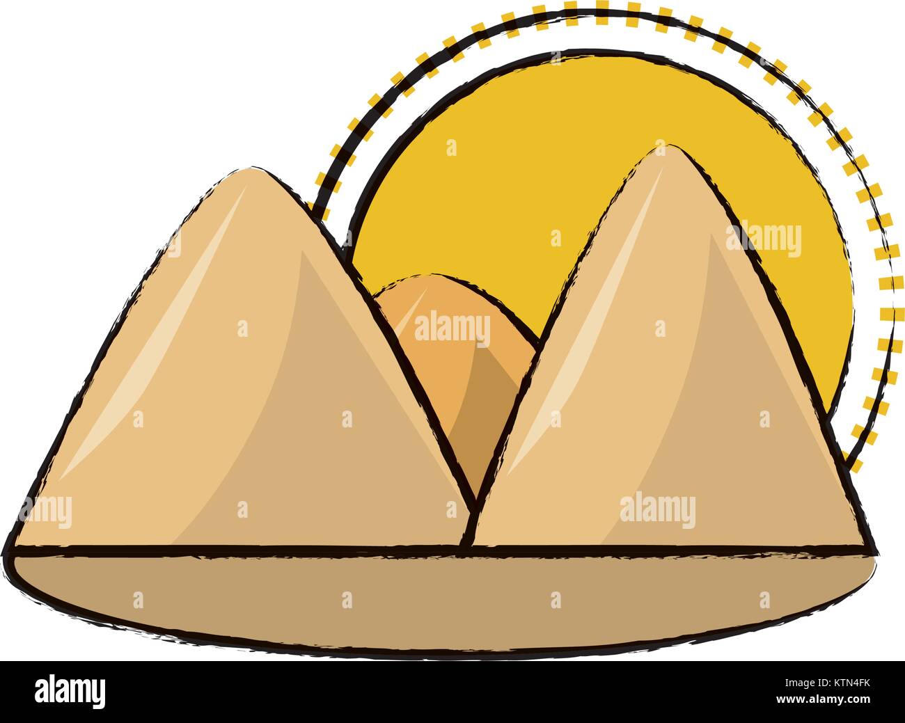 mountains and sun icon Stock Vector Image & Art - Alamy