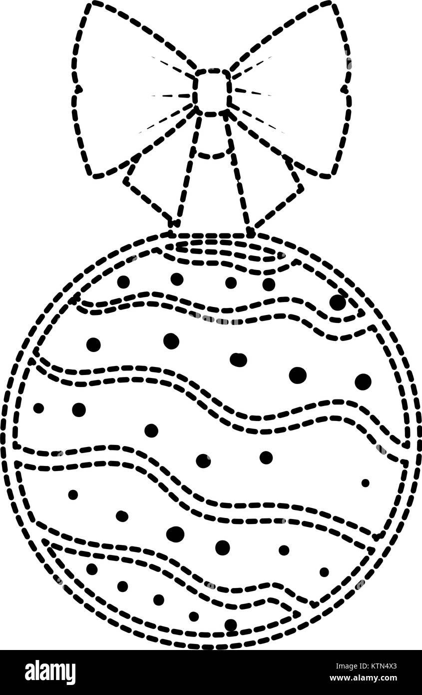 christmas ball hanging icon vector illustration design Stock Vector ...