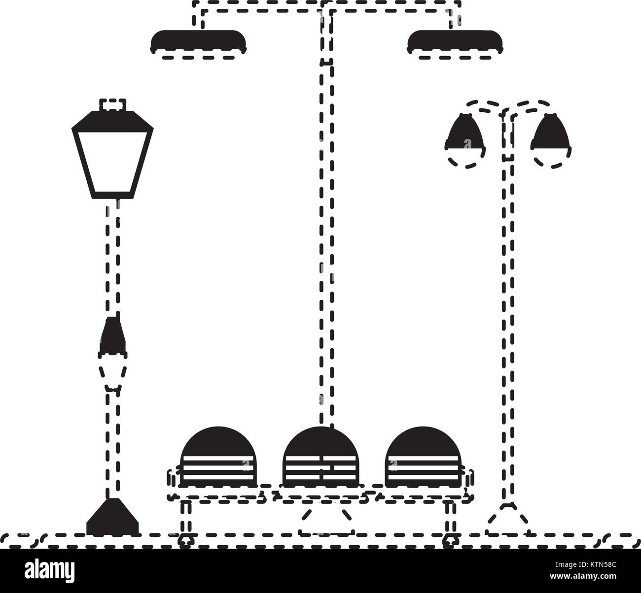 Ornate street lamps Stock Vector Images - Alamy
