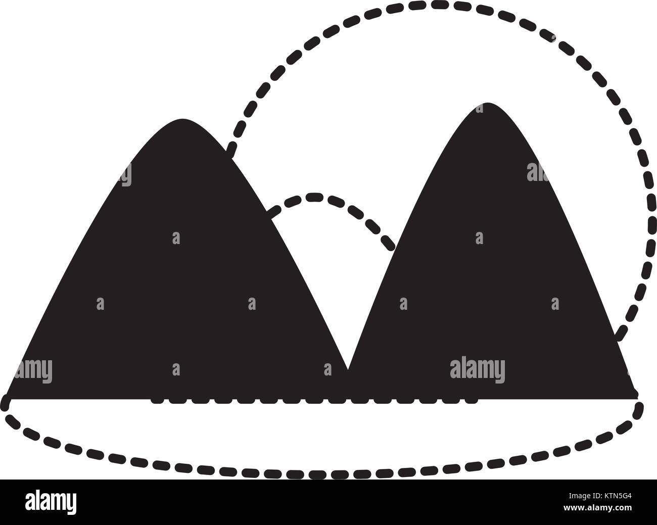 mountains and sun icon Stock Vector Image & Art - Alamy