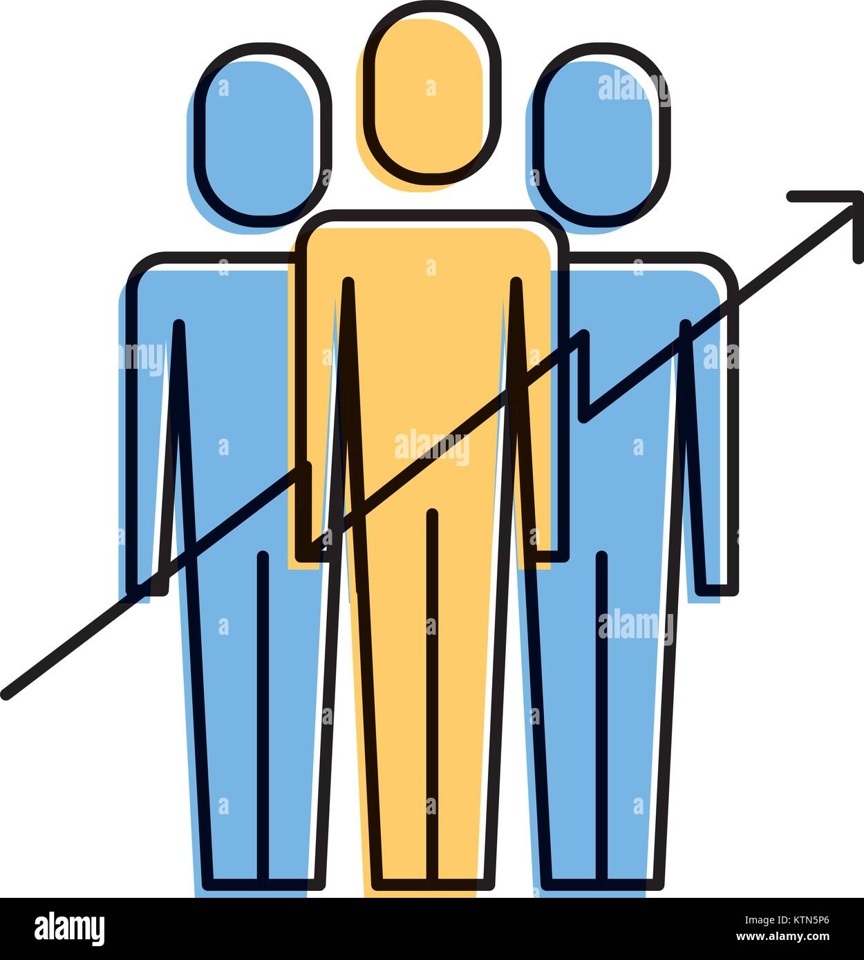 teamwork people growth arrow profit financial Stock Vector Image & Art ...