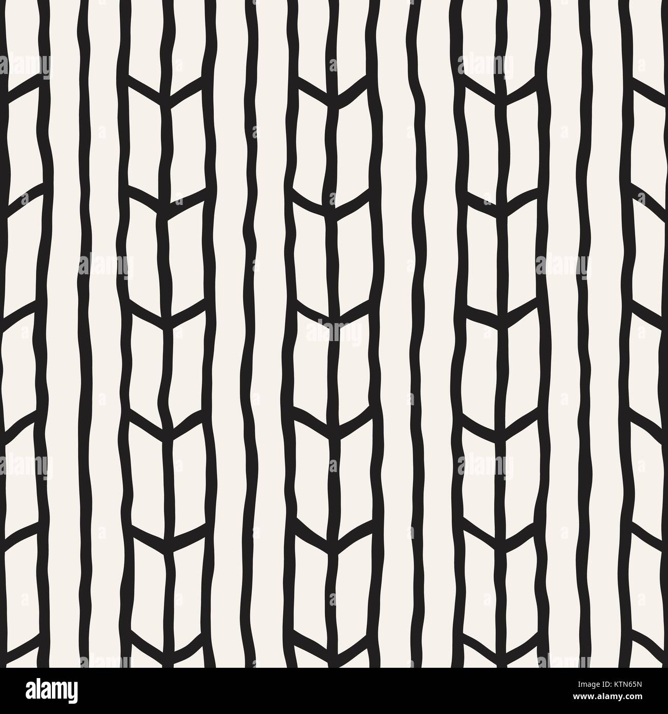 Seamless pattern with hand drawn brush strokes. Ink doodle grunge ...
