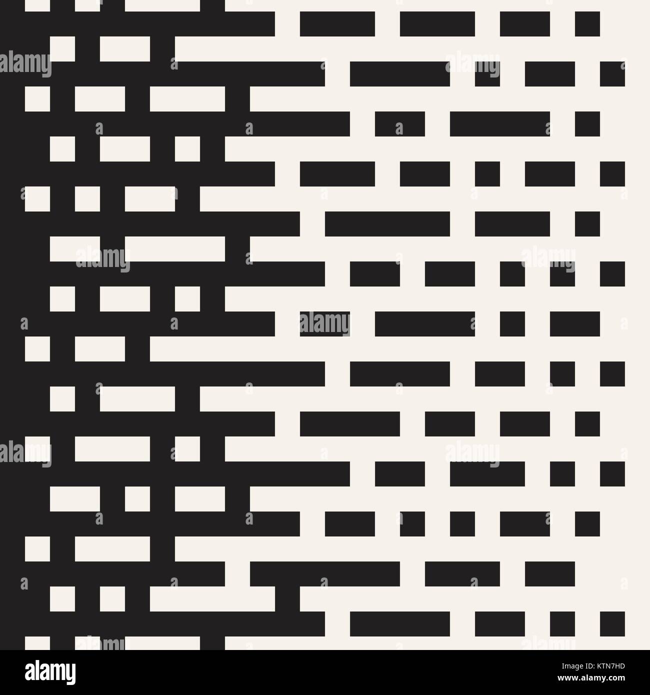 Vector seamless irregular lines. Halftone black and white color ...