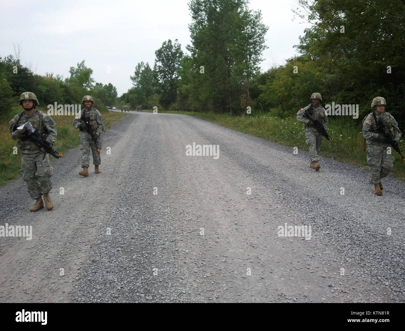 FORT DRUM Soldiers assigned to the 101st Expeditionary Signal Battalion check their location