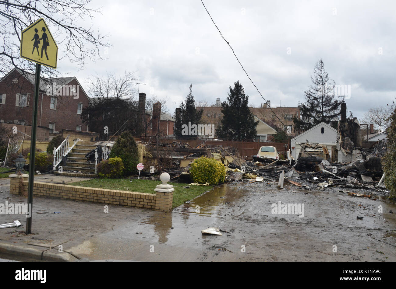 photos of homes destroyed by Fire in Far Rockaway october 31st (photo by 1LT Mark Getman Stock