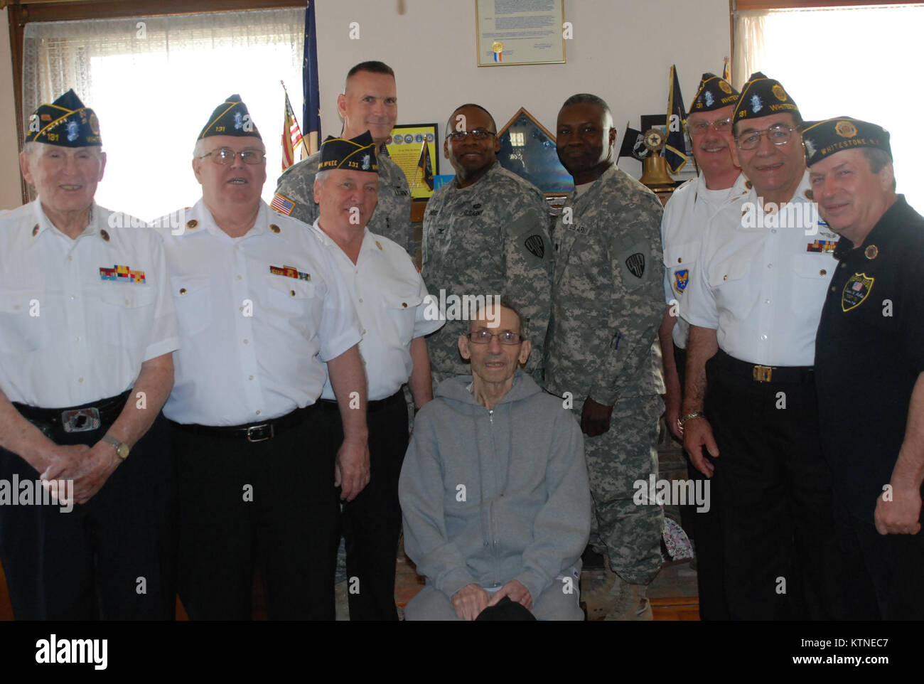 NEW YORK American Legion Members of Post 131 in Whitestone host New York National Guard