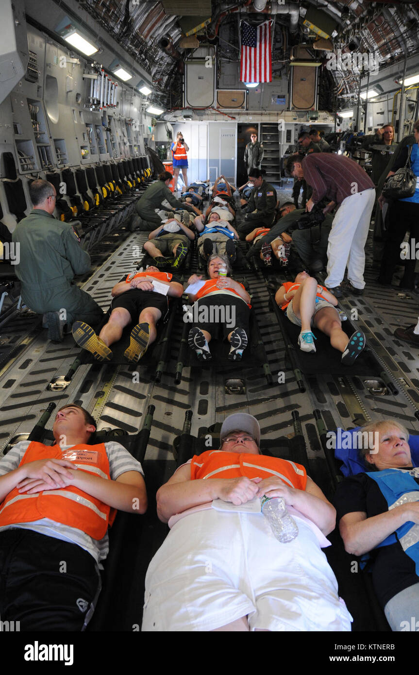 U.S. Air Force Flight Nurses with the 139th Aeromedical Evacuation