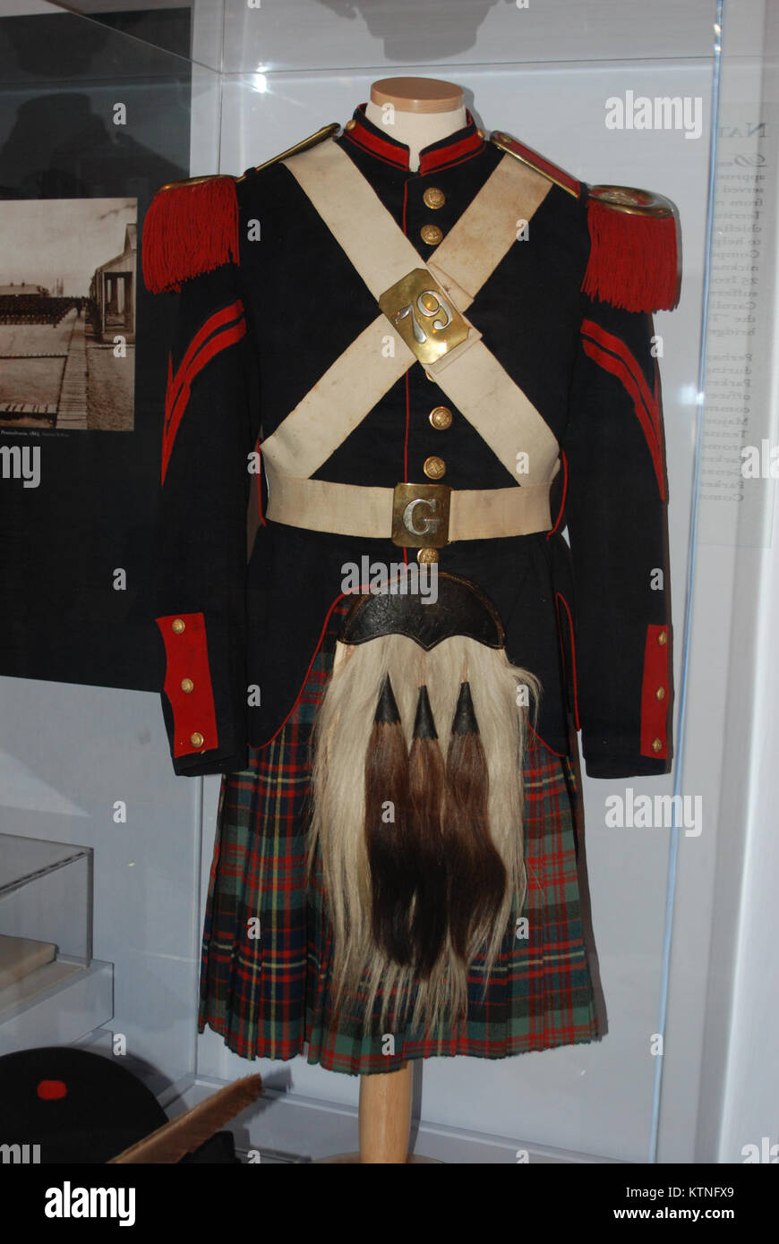 SARATOGA SPRING -- This uniform worn by a member fo the 78th New York  Violunteer Infantry, who called themselves the Highlanders, is among the  items included in the New Civil War exhibit