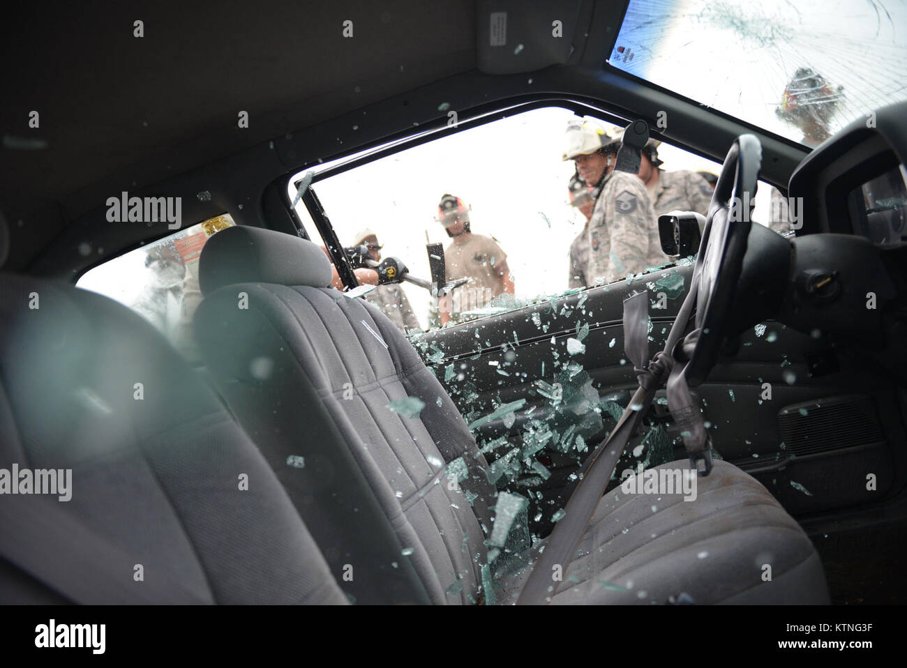 FS GABRESKI ANG, NY - Firefighters with the 106th Rescue Wing conduct ...