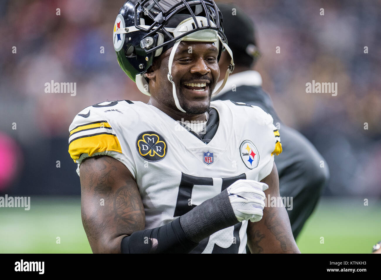 Houston, TX, USA. 25th Dec, 2017. Pittsburgh Steelers outside