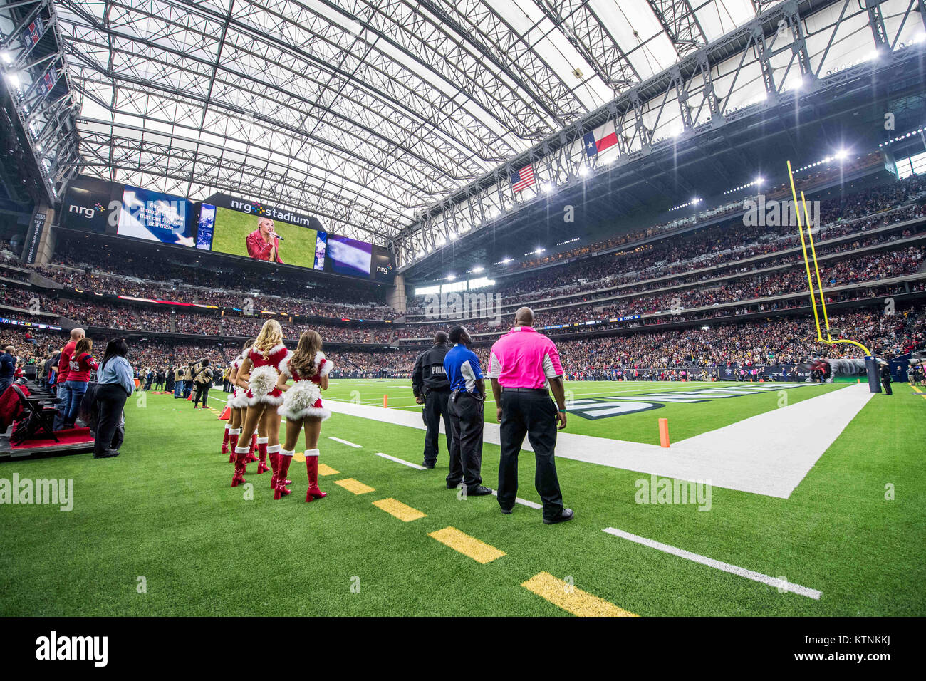 NRG stadium in a general view from midfield of the upper level during an NFL  Football game between the Philadelphia Eagles and the Houston Texans on  Thursday, November 3, 2022, in Houston. (