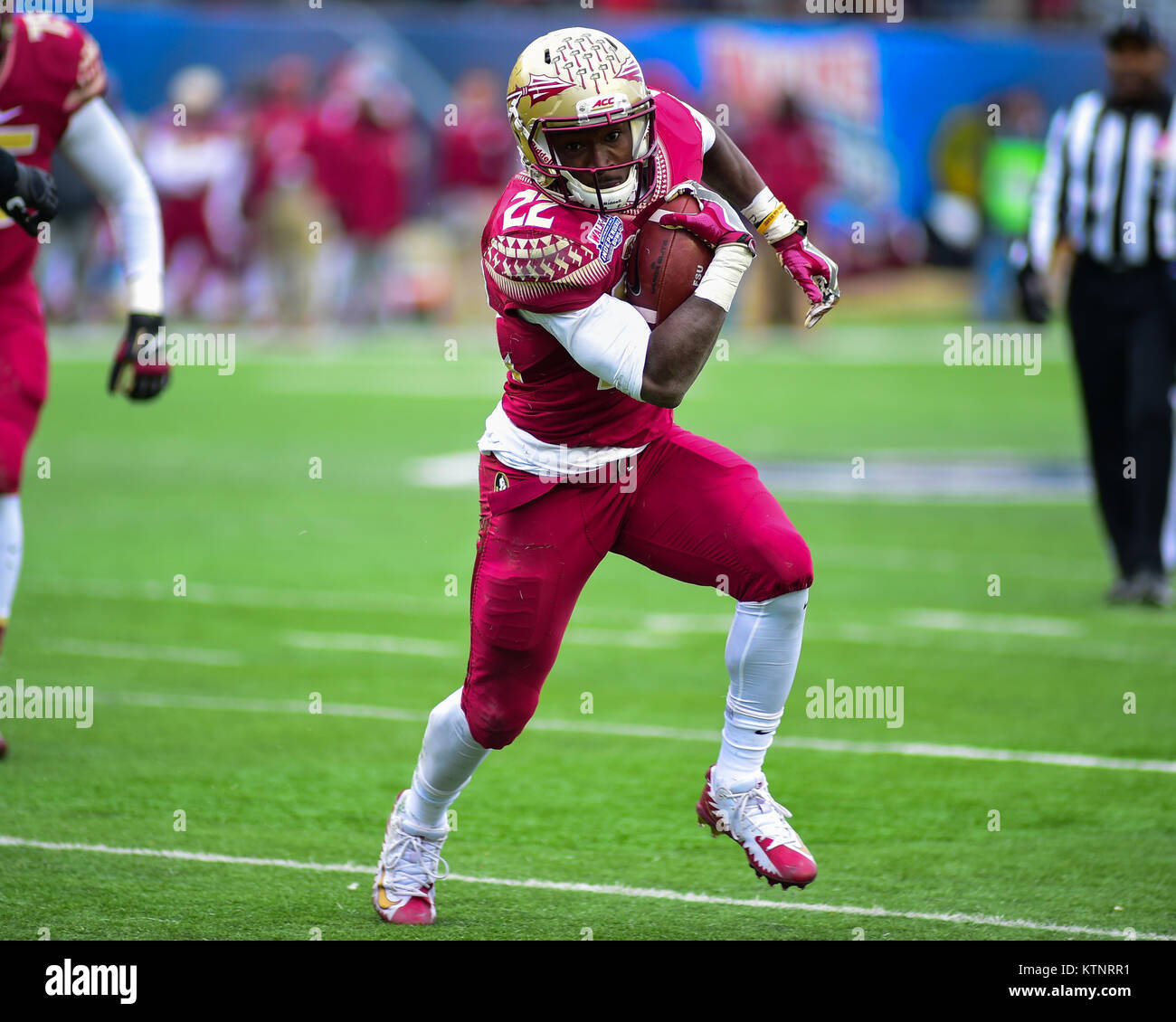 Amir Rasool December 27, 2017; Shreveport, LA, USA; Florida State RB, AMIR RASUL ...