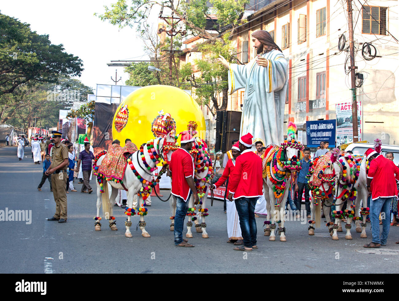 Buon Natale 2020 Thrissur.Decorated Horses From Buon Natale Christmas Fest Thrissur Stock Photo Alamy