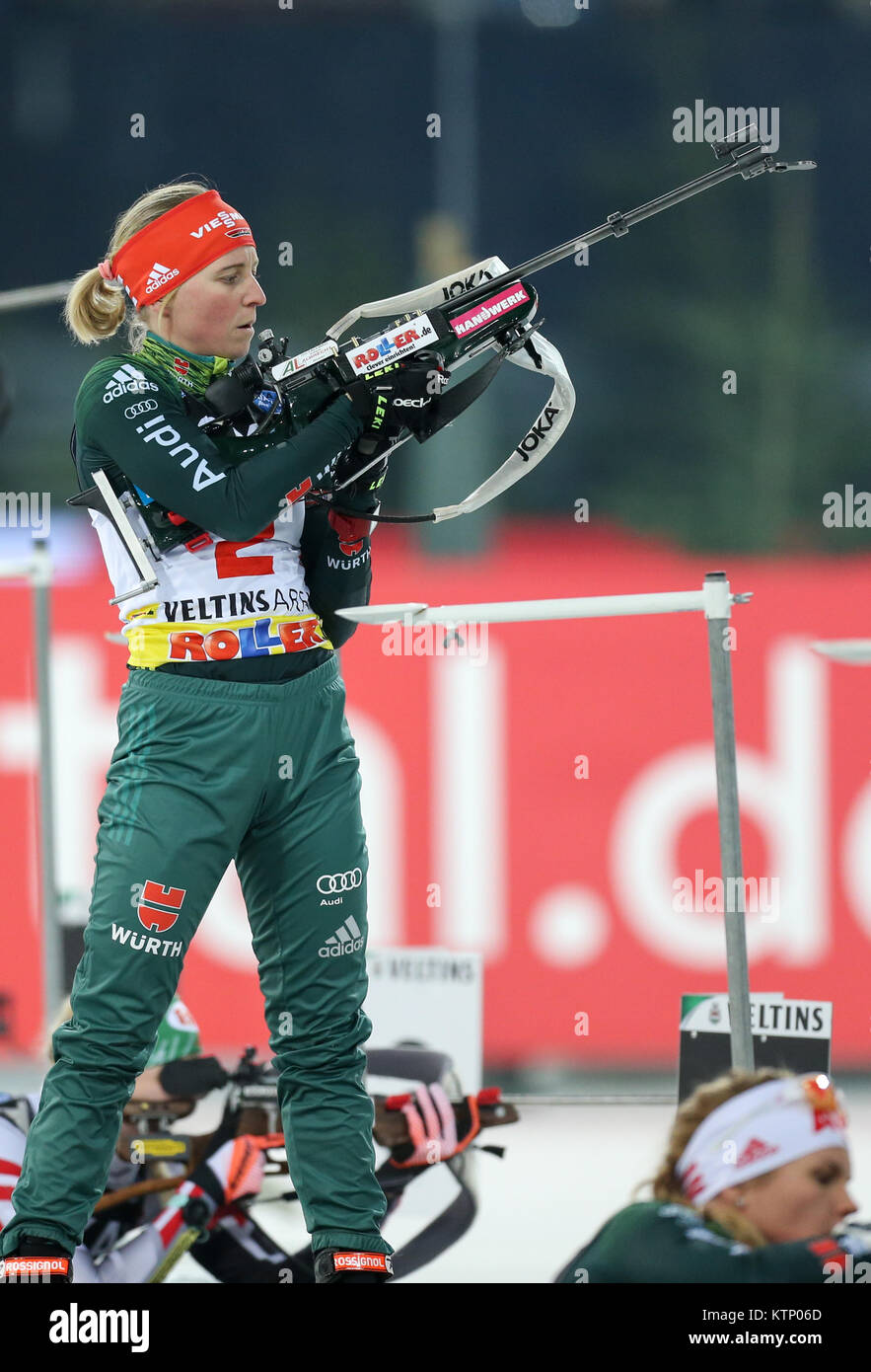 Gelsenkirchen, Germany. 28th Dec, 2017. German biathlete Franziska ...