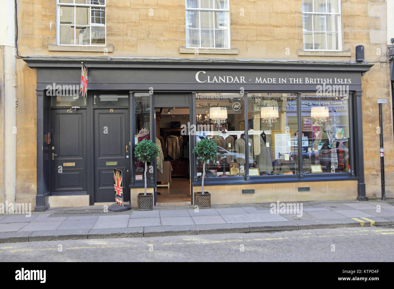 Clandar - Made in the British Isles shop, Bath Stock Photo