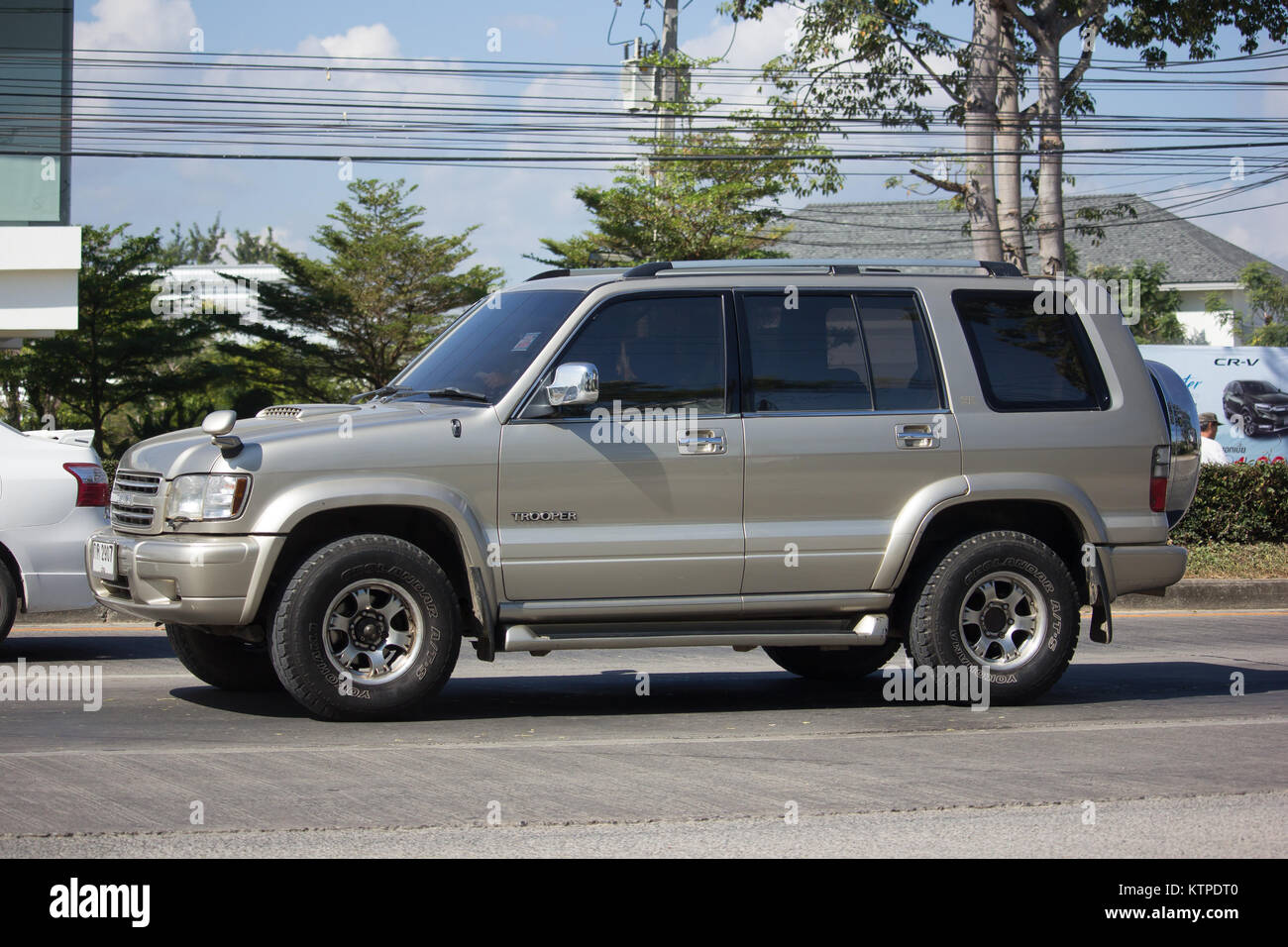 CHIANG MAI, THAILAND -DECEMBER 12 2017: Private car, Isuzu Trooper.    On road no.1001, 8 km from Chiangmai city. Stock Photo