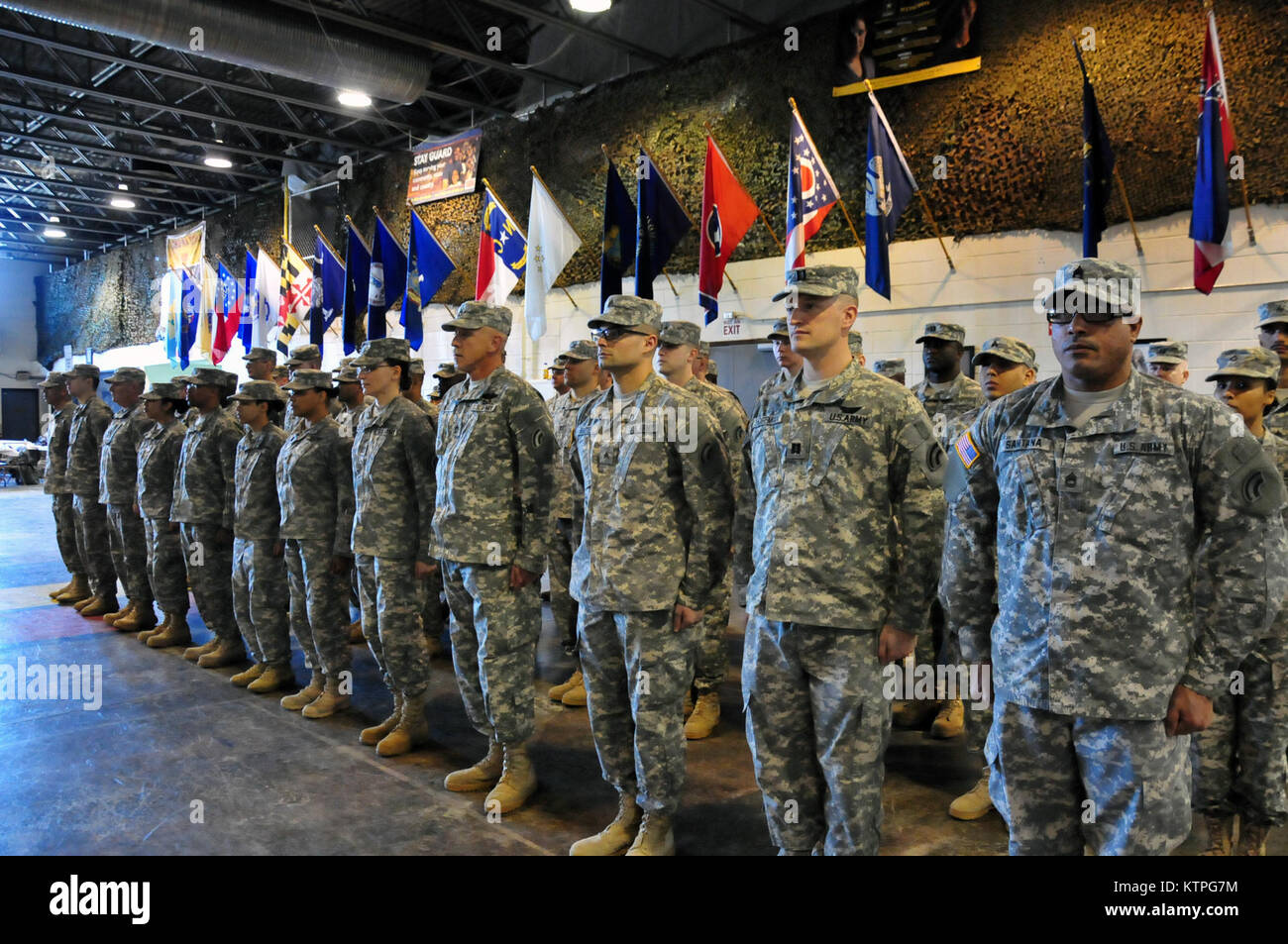 GTMO-bound deploying members of the 42nd Infantry Division stand in ...