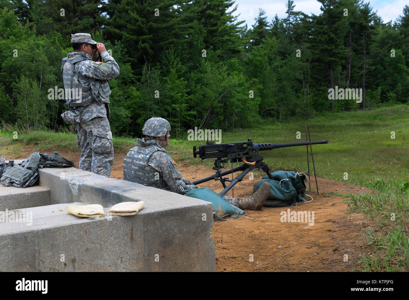 Two Soldiers from Headquarters Support Company of the 42nd Infantry ...