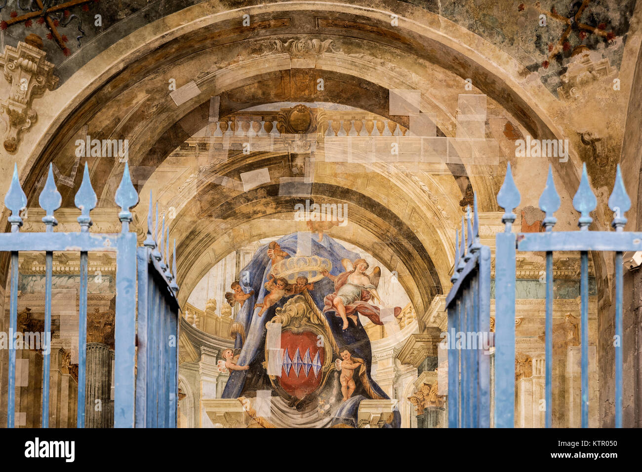 Fresco painting at the Opera Society, Sorrento, Italy Stock Photo Alamy